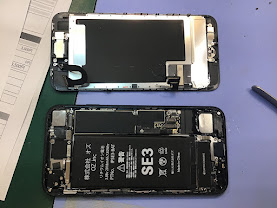 iPhoneSE3のバッテリー交換ならデータそのまま修理可能なスマホ修理工房八王子オクトーレ店へ！